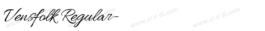 Vensfolk Regular字体转换